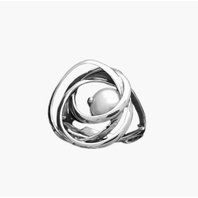 Stříbrný prsten s perlou 6N1668