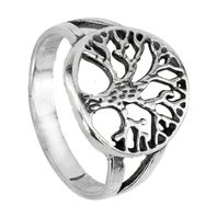 Stříbrný prsten strom života 6S1255