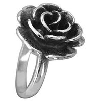 Stříbrný prsten růže 6S812