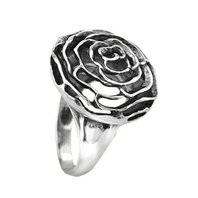 Stříbrný prsten růže 6S977